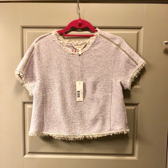 Rebecca Taylor Tweed Peplum Top - Picture 7 of 7